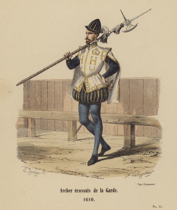 A gárda skót íjásza alkotó: French School