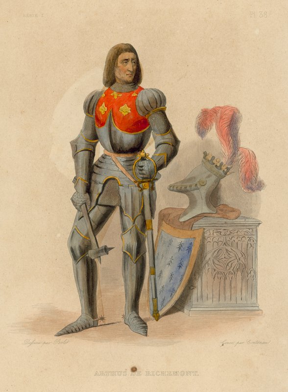 Arthus de Richemont (színes metszet) alkotó: French School