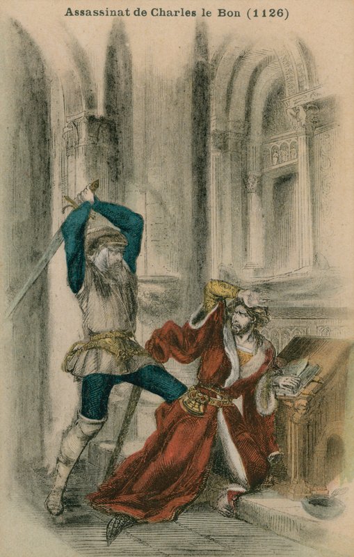 Charles Le Bon meggyilkolása, i.sz. 1126 alkotó: French School