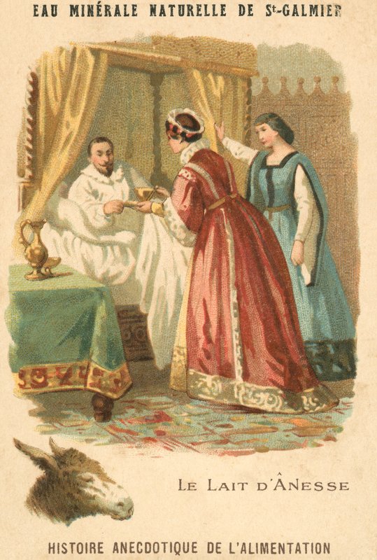Szamártej (chromolitho) alkotó: French School
