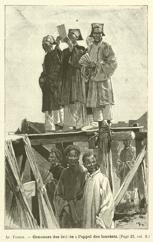 Au Tonkin (metszet) alkotó: French School