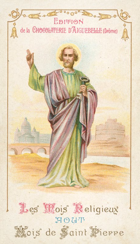 Augusztus, Szent Péter hónapja (chromolitho) alkotó: French School