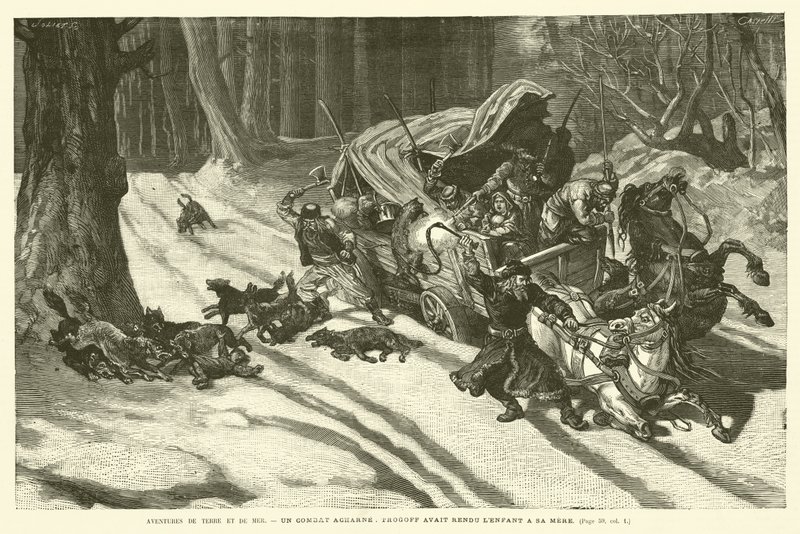 A szárazföld és a tenger kalandjai (metszet) alkotó: French School