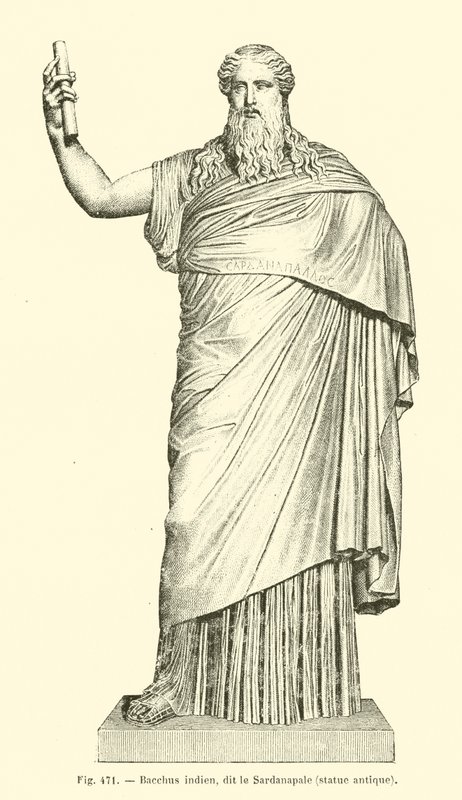 Bacchus indián, Dit Le Sardanapale (metszet) alkotó: French School