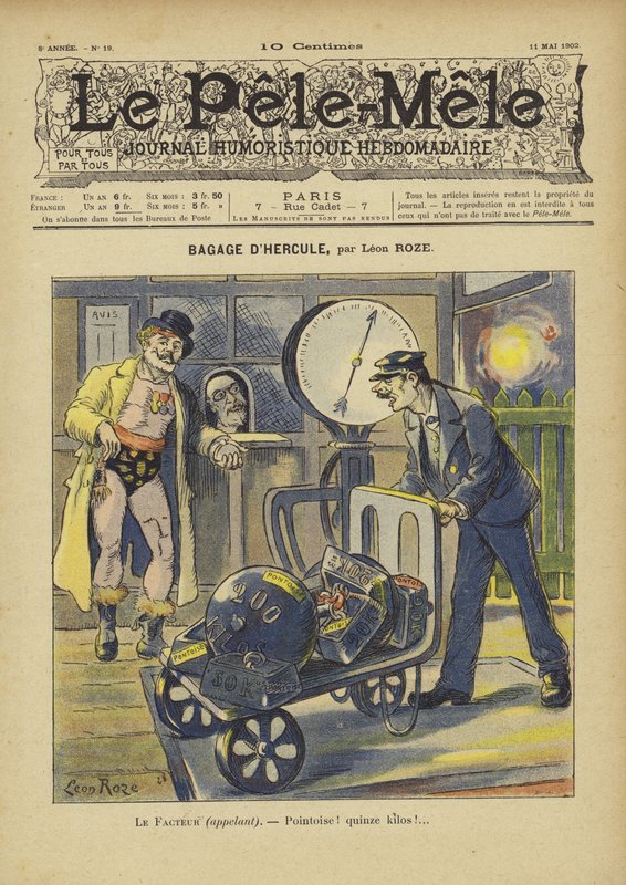 Herkules poggyásza. Illusztráció: Le Pele-Mele alkotó: French School