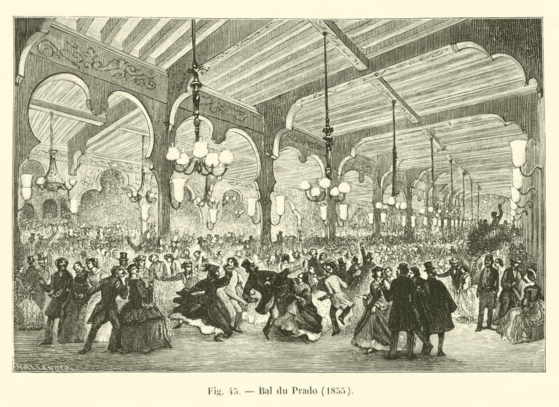 Bal du Prado, 1855 alkotó: French School