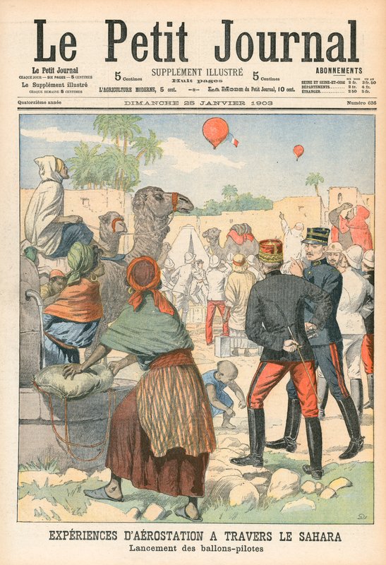 Léggömbök a Szaharán alkotó: French School