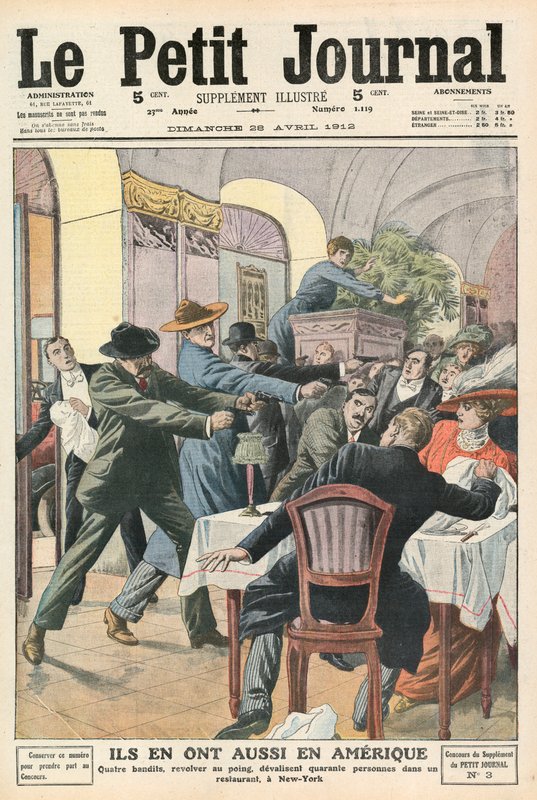 Banditák egy New York-i étteremben alkotó: French School