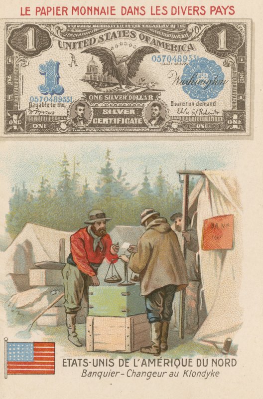 Bankár és pénzváltó, Klondike, Alaszka, USA alkotó: French School