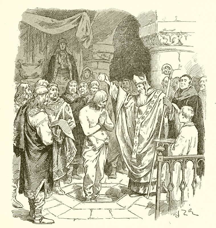 Clovis keresztsége alkotó: French School