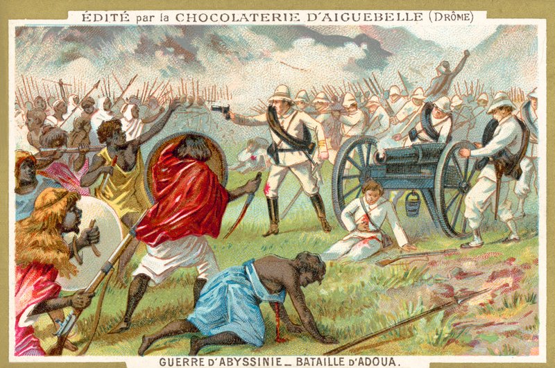 Adwa csata, első etióp háború alkotó: French School