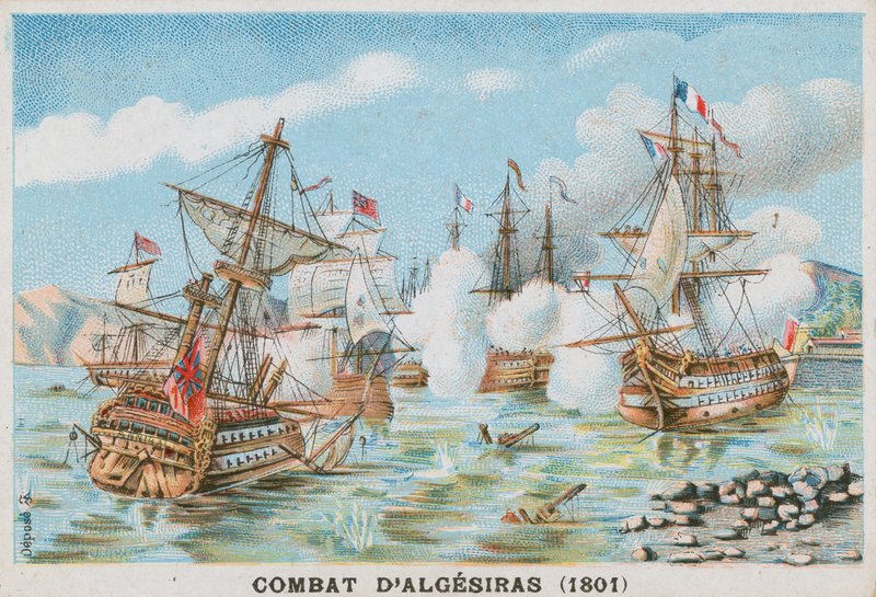 Algecirasi csata; 1801 alkotó: French School