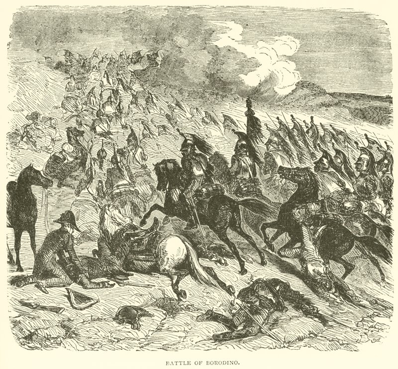 Borodino-i csata (metszet) alkotó: French School