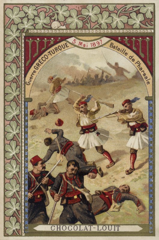 Farsalai csata, görög-török háború, 1897. május 5 alkotó: French School