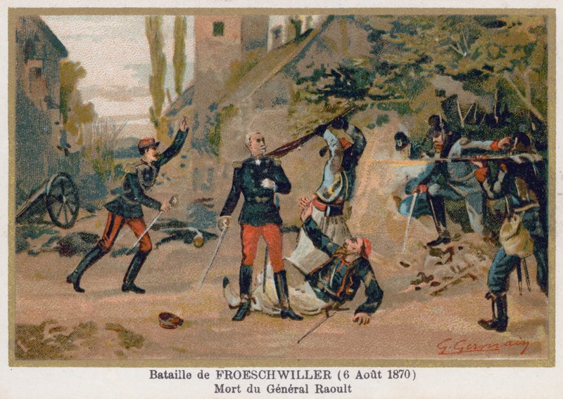 Froeschwiller csata, Raoult tábornok halála alkotó: French School