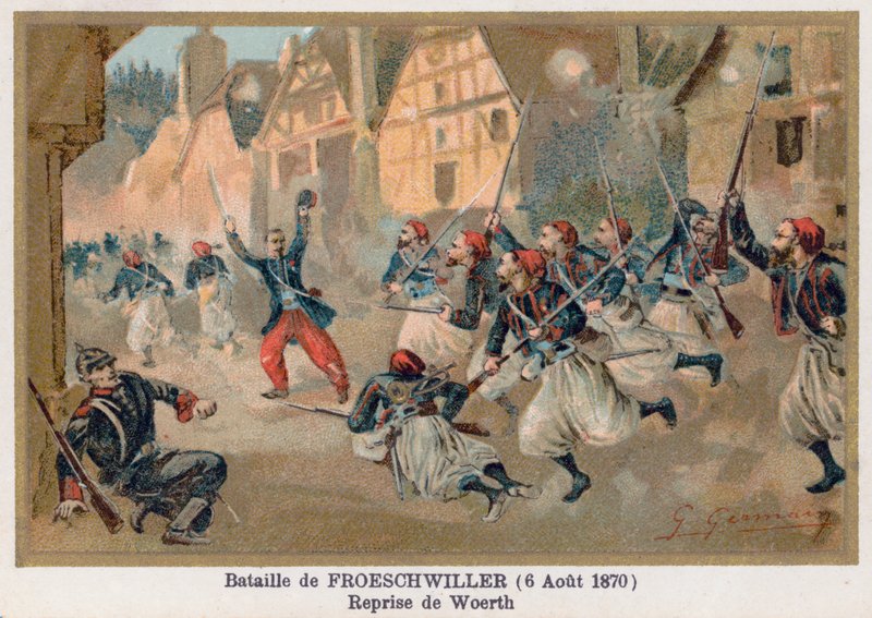 Froeschwiller csata, Woerth visszafoglalása alkotó: French School