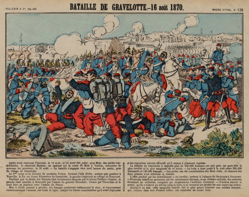 Gravelotte-i csata, francia-porosz háború alkotó: French School