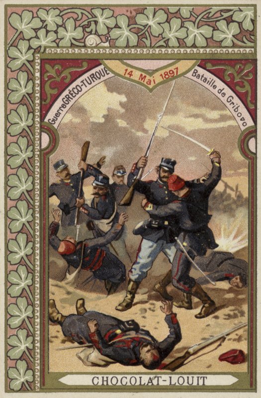 Gribovói csata, görög-török háború, 1897. május 14 alkotó: French School