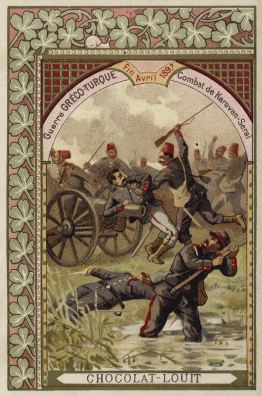Karavan-Szerai csata, görög-török háború, 1897. április alkotó: French School