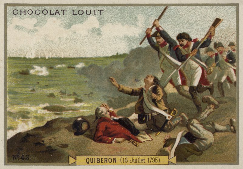 Quiberon-i csata, francia függetlenségi háborúk, 1795. július 16 alkotó: French School