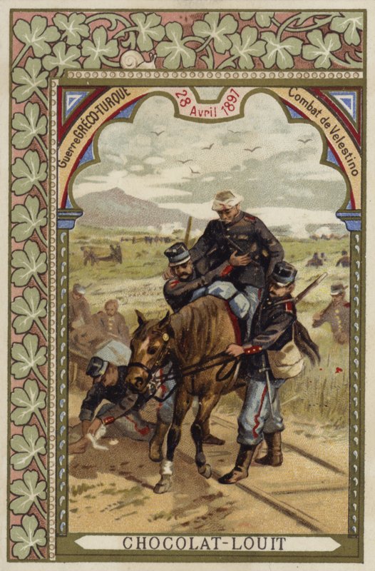 Velestinoi csata, görög-török háború, 1897. április 28 alkotó: French School