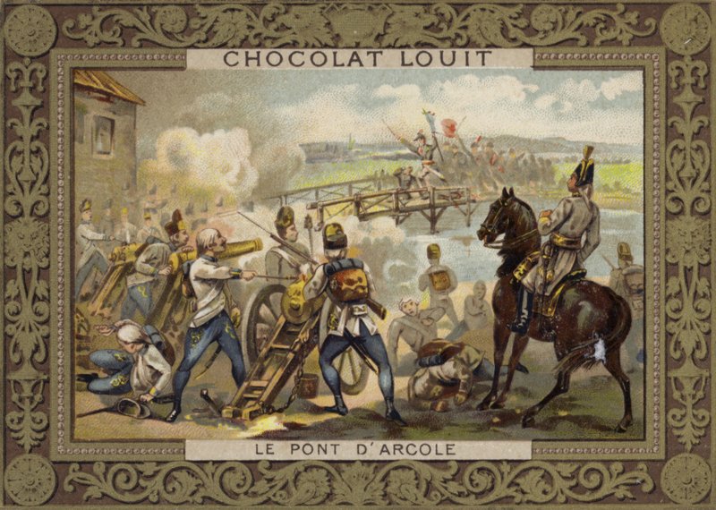 Az Arcole-hídi csata, Olaszország, 1796 alkotó: French School