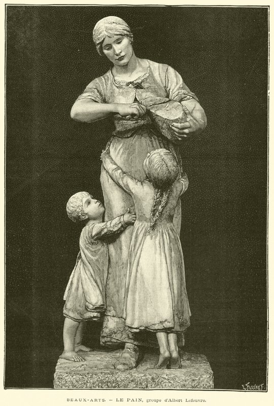 Képzőművészet, Le Pain, Albert Lefeuvre csoportja (metszet) alkotó: French School