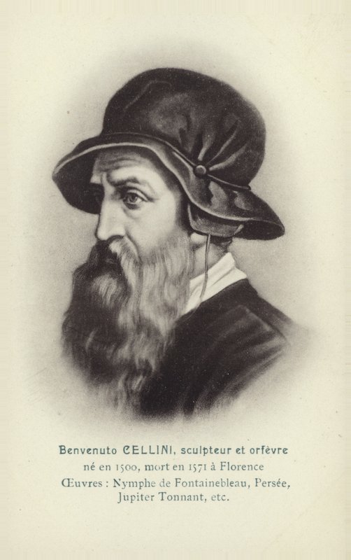 Benvenuto Cellini, olasz szobrász és aranyműves (litográfia) alkotó: French School
