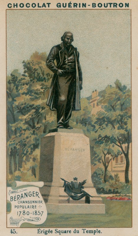 Beranger, Chansonnier Populaire, 1780-1857, Erigee Square du Temple alkotó: French School
