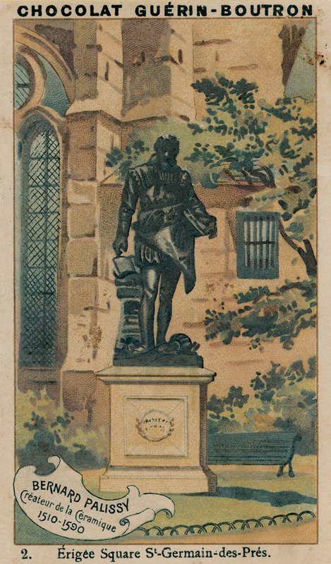 Bernard Palissy, a kerámia alkotója, 1510-1590, Erigee Square St-Germain-des-Pres alkotó: French School