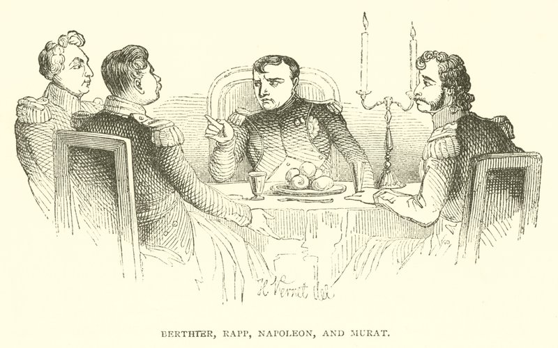 Berthter, Rapp, Napóleon és Murat (metszet) alkotó: French School