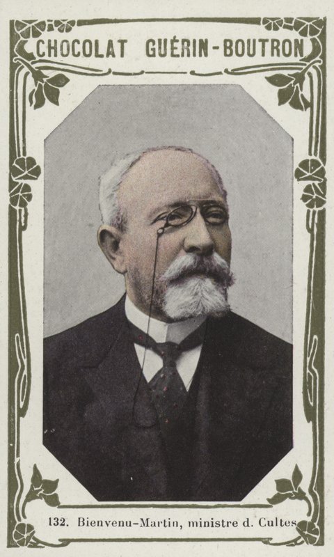 Bienvenu-Martin, vallásügyi miniszter (színes fotó) alkotó: French School