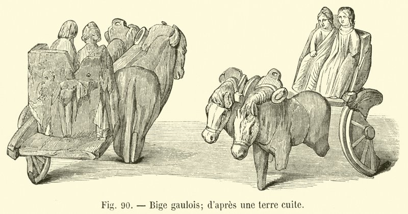 gall biga; terrakottából alkotó: French School