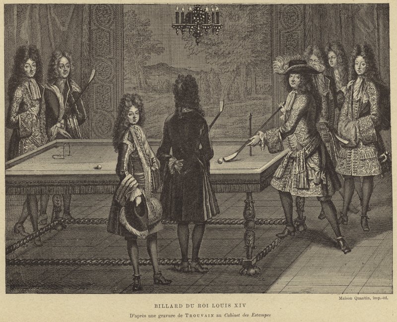 XIV. Lajos francia király biliárdasztala alkotó: French School