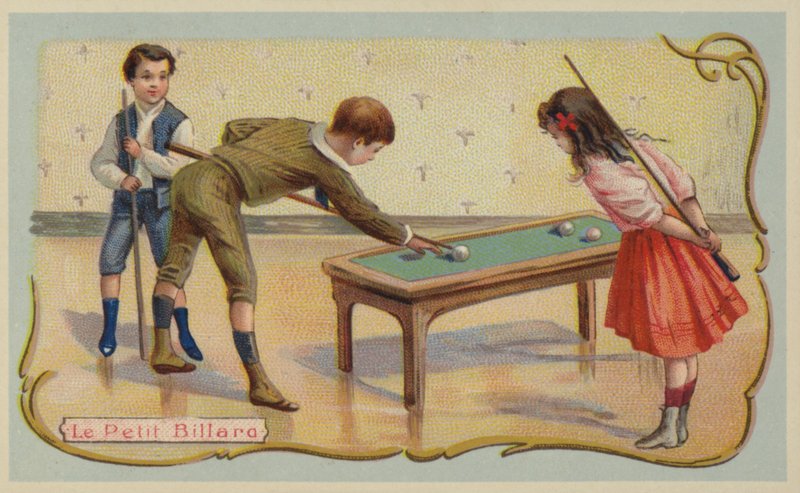 Biliárd (chromolitho) alkotó: French School