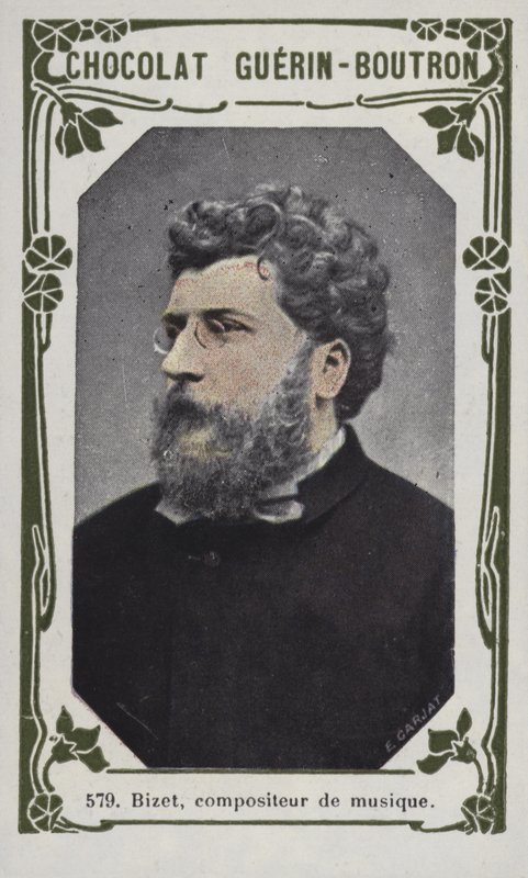 Bizet zeneszerző (színes fotó) alkotó: French School