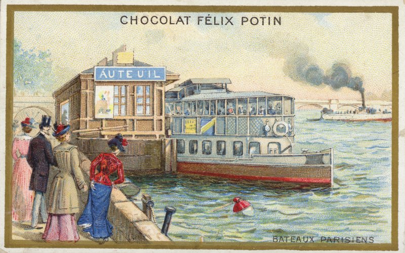 Hajók a Szajnán, Párizs alkotó: French School