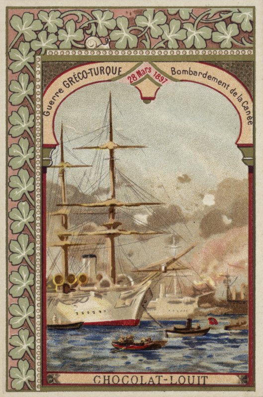 Chania bombázása, Kréta, görög-török háború, 1897. március 28. alkotó: French School