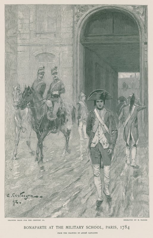 Bonaparte a Katonai Iskolában alkotó: French School