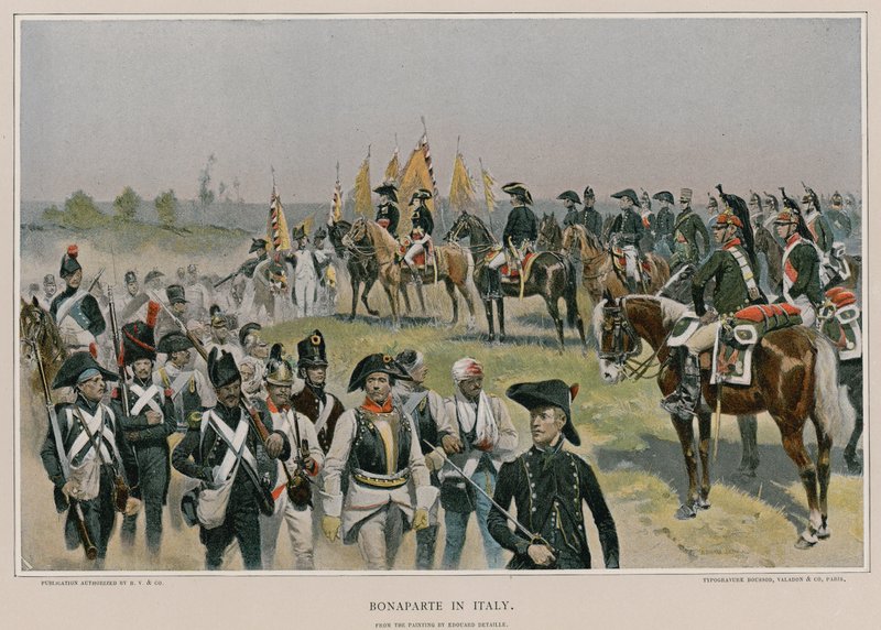 Bonaparte Olaszországban alkotó: French School