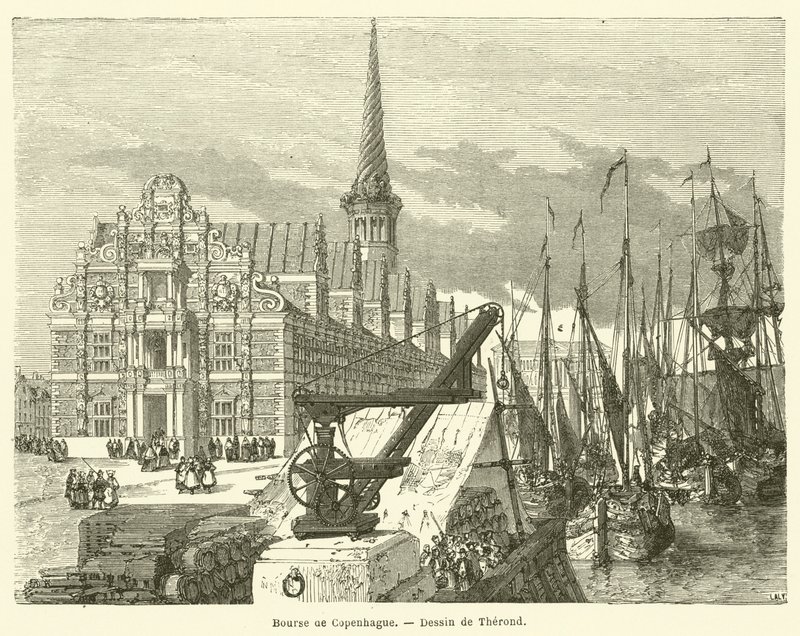 Koppenhágai Értéktőzsde (metszet) alkotó: French School