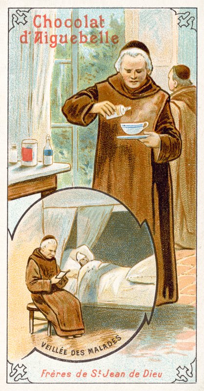 Isten Szent János kórházi testvérei (chromolitho) alkotó: French School