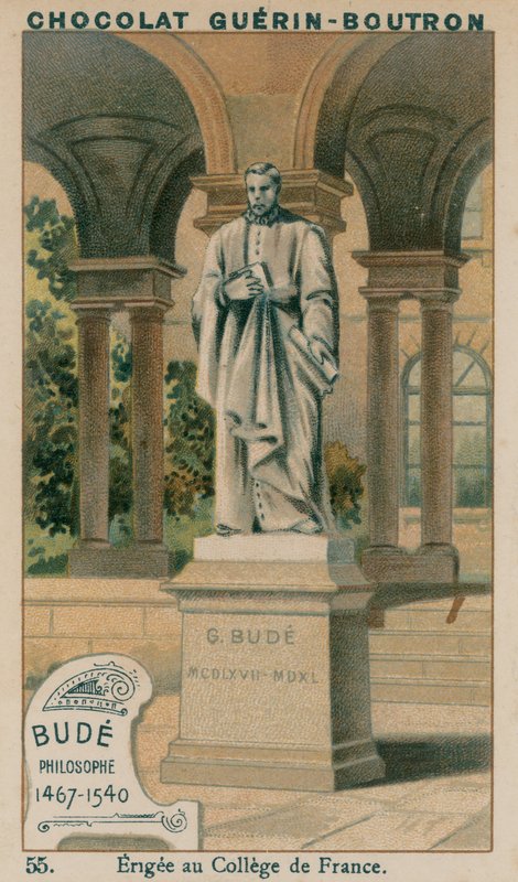 Bude, filozófus, 1467-1540, a College de France-ban emelték alkotó: French School