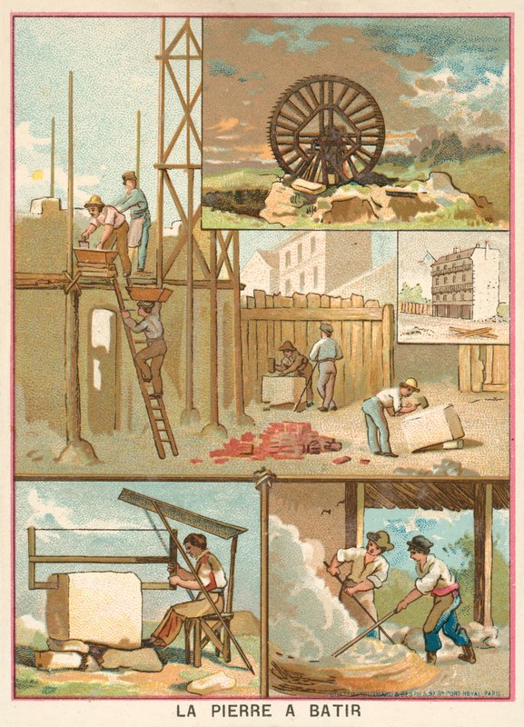 Építőkő (chromolitho) alkotó: French School
