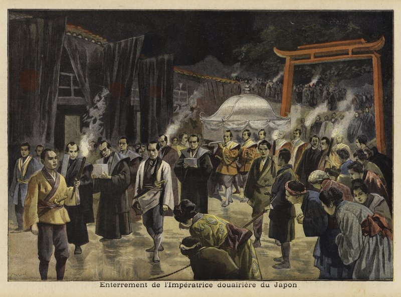 A japán császárné temetése, 1897 alkotó: French School