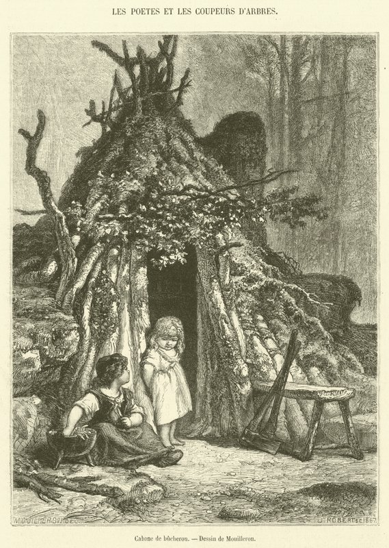 Favágó kunyhója (metszet) alkotó: French School