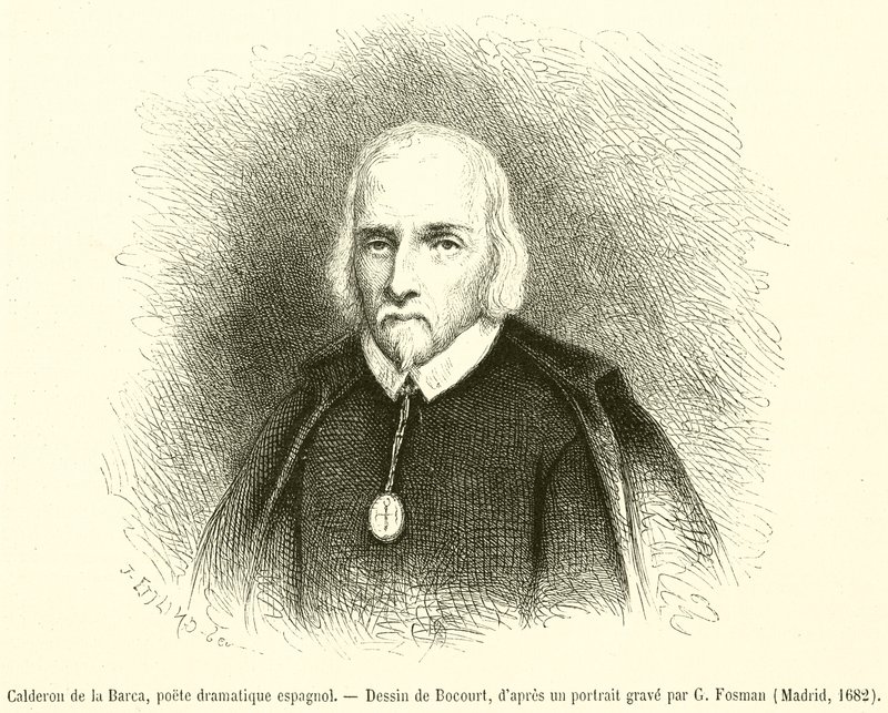 Calderon de la Barca, spanyol drámai költő (metszet) alkotó: French School