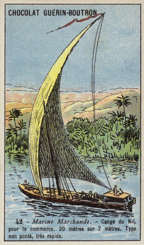 Változás a Níluson, Egyiptom (chromolitho) alkotó: French School