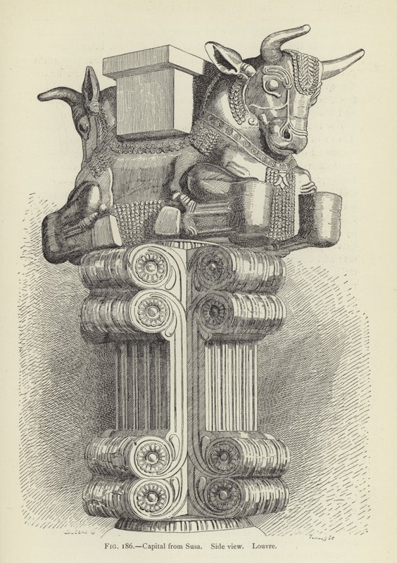 Főváros Susa felől, Oldalnézet, Louvre alkotó: French School