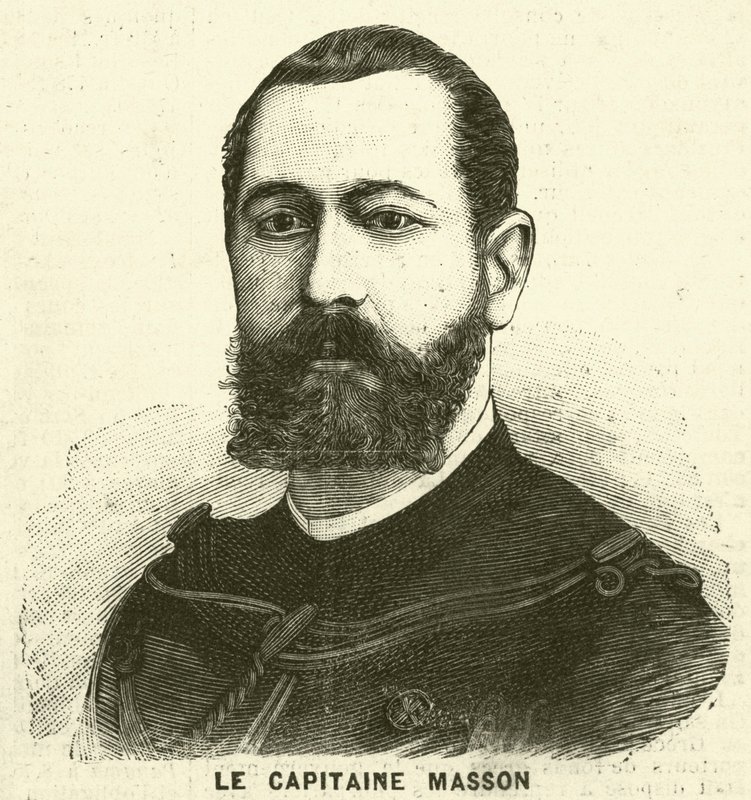 Pierre Masson százados, francia katona és felfedező (metszet) alkotó: French School